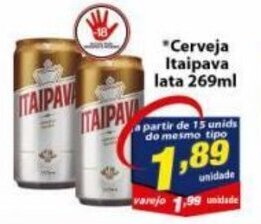 Vencedor Atacadista Cerveja Itaipava lata 269ml oferta