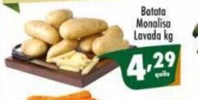Vencedor Atacadista Batata Monalisa Lavada 1kg oferta