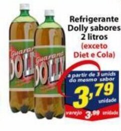Vencedor Atacadista Refrigerante Dolly sabores 2L oferta