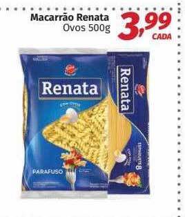 Supermercados Cidade Canção Macarrão Renata Ovos oferta