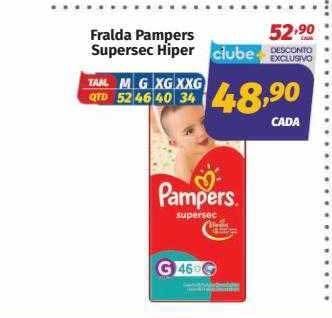 Fralda Pampers Supersec Hiper