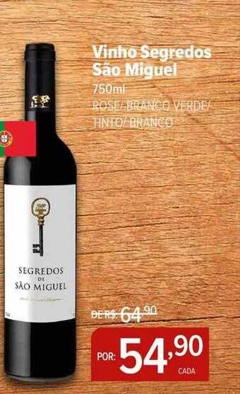 Perini Vinho Segredos São Miguel oferta