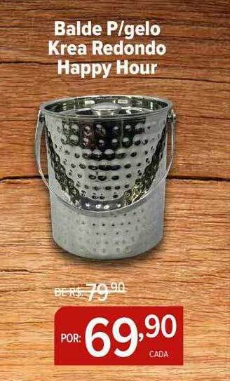 Perini Balde P Gelo Krea Redondo Happy Hour oferta