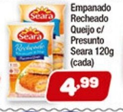 Costazul Supermercados Empanado Recheado Queijo c/ Presunto Seara 120g oferta