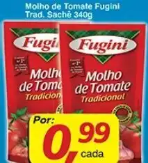 Supermercados Guanabara Molho de Tomate Fugini Trad. sache 340g oferta