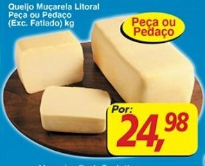 Supermercados Guanabara Queijo Mucarela Litoral peca ou pedaco 1kg oferta
