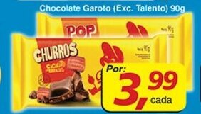 Supermercados Guanabara Chocolate Garoto 90g oferta