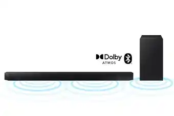 Samsung Soundbar samsung hw-q600b, com 3.1.2 canais, bluetooth, subwoofer sem fio, dolby atmos e acoustic beam oferta