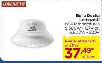 Carrefour Bella Ducha Lorenzetti oferta