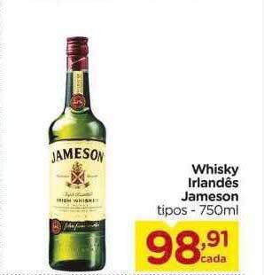 Carrefour Whisky Irlandês Jameson Tipos oferta