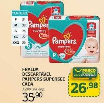 Fralda Descartavel Pampers Supersec
