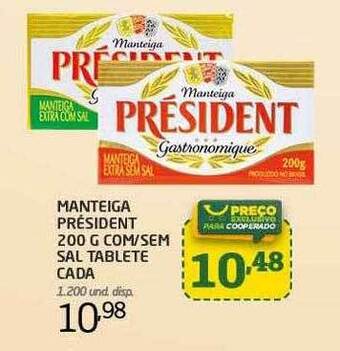 Cooper Manteiga Président Com Sem Sal oferta
