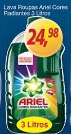 Supermercados Guanabara Lava Roupas Ariel Cores Radiantes 3L oferta