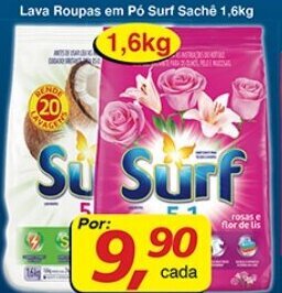 Lava Roupas em po Surf sache 1.6kg
