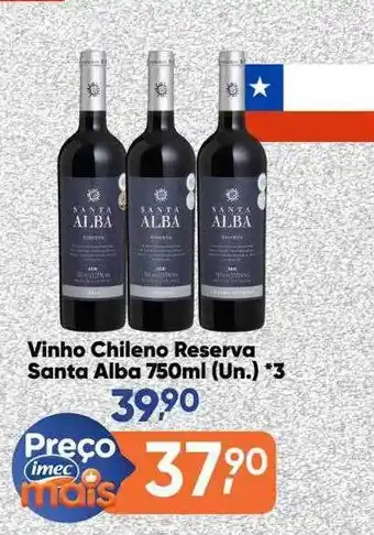 Imec Supermercados Vinho Chileno Reserva Santa Alba oferta