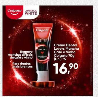 Imec Supermercados Creme Dental Lovers Mancha Café E Vinho Colgate oferta