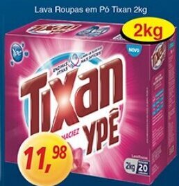 Supermercados Guanabara Lava Roupas em po Tixan 2kg oferta