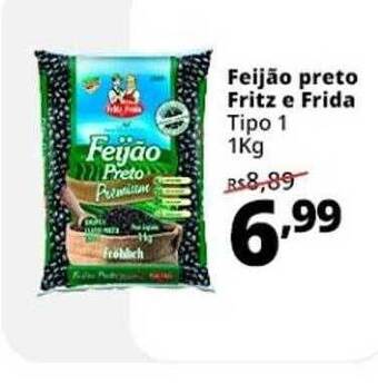 Supermercados Baklizi Feijão Preto Fritz E Frida Tipo 1 oferta