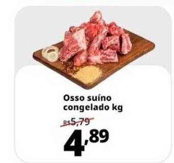 Supermercados Baklizi Osso Suíno Congelado oferta