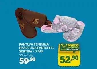 Pantufa Feminina Masculina Pantoffel Sortida