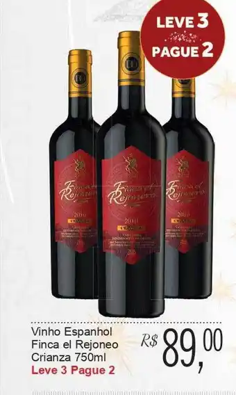 Festval Vinho Espanhol Finca El Rejoneo Crianza oferta