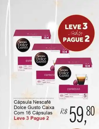 Festval Cápsula Nescafé Dolce Gusto Caixa Com 16 oferta