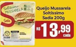 Boa Supermercados Queijo Mussarela Soltíssimo Sadia oferta