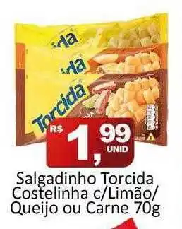 Salgadinho Torcida Costelinha C Limão Queijo Ou Carne