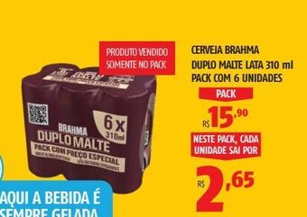 OXXO Cerveja brahma duplo malte 310ml 6un oferta