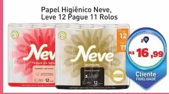 Tonin Superatacado Papel higiênico neve, leve 12 pague 11 rolos oferta