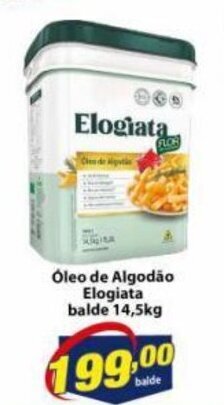 Vencedor Atacadista Oleo de Algodao Elogiata balde 14.5kg oferta