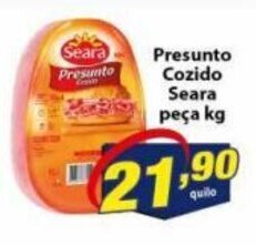 Vencedor Atacadista Presunto Cozido Seara peca 1kg oferta