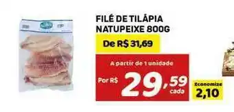 Bahamas Mix Filé De Tilápia Natupeixe 800g oferta