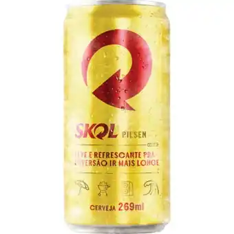 Atacadão Cerveja lata 269ml - skol oferta