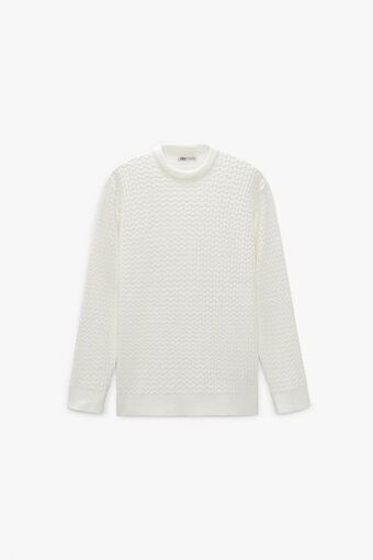 ZARA Suéter com textura oferta