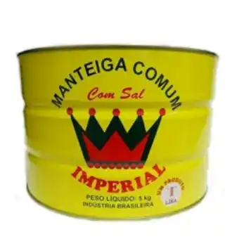 Manteiga com sal imperial lata 5kg