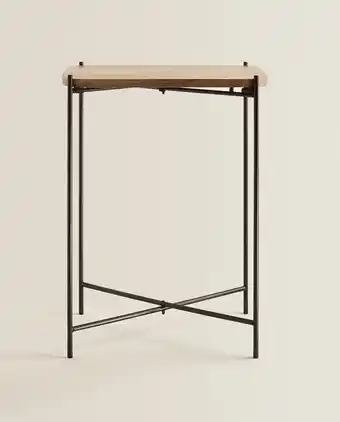 ZARA HOME Mesa auxiliar madeira oferta