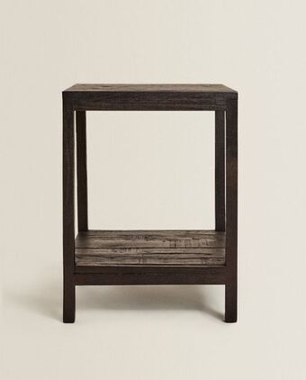 ZARA HOME Mesa madeira reciclada oferta