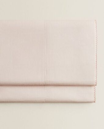 ZARA HOME Lençol de cima com debruado oferta