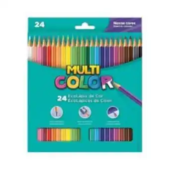 Supermercados Pague Menos Lápis de cor faber castell multicolor com 24 unidades oferta