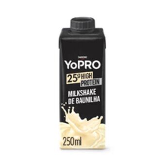 Supermercados Pague Menos Bebida láctea yopro milkshake de baunilha 250ml oferta