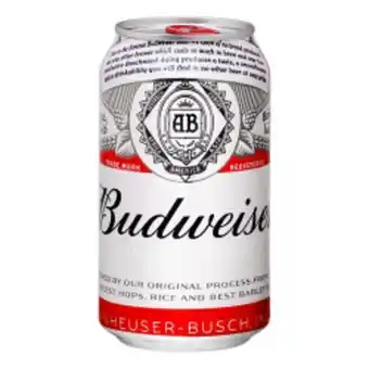 Asun Cerveja budweiser lata 350ml oferta