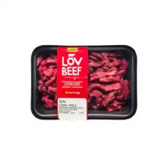 Asun Carne bovina lovbeef coxão mole - iscas bag oferta