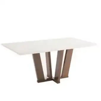 Lojas Certel Mesa 903 delazari vidro fendi 90x1,70 imbuia oferta