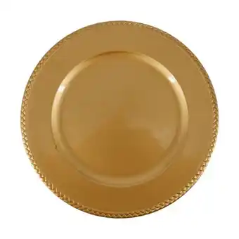 Sousplat rope de plástico gold 33cm dcasa