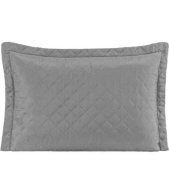 Freitas Varejo Porta travesseiro de microfibra cinza útil bazar 50x70cm rf105 oferta