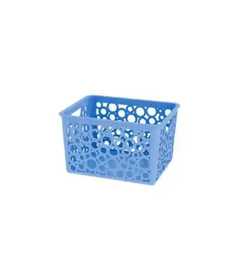 Caixa organizadora facilita retangular de plástico azul baby new plastic 1l 14x11x8,5cm 1318