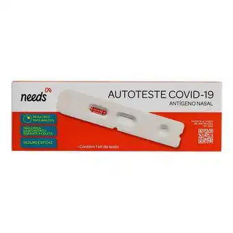 Autoteste antígeno nasal covid-19 needs com 1 unidade