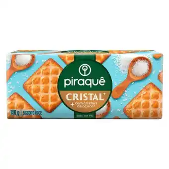 X Supermercados Biscoito piraque cristal doce 150g oferta