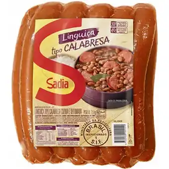 X Supermercados Linguiça calabresa defumada sadia oferta